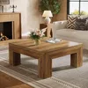 Tribesigns Table basse carrée, 100*100 cm table basse de Voir les images du produit 8