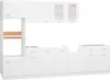 vidaXL Kitchenette Lyon 7 pièces blanc bois composite Voir les images du produit 1