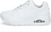 A white Skechers sneaker is shown from the side on a white background. Produktbild-Vorschau