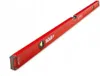 A red spirit level on a white background. Produktbild-Vorschau