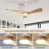 Sofucor Deckenventilator, DC, 132cm, Holzflügel, mit 18W Produktbild-Vorschau 6