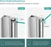 EMKE Duschabtrennungen 130x140cm, 3-teilige faltbare Produktbild-Vorschau 4