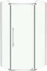 Duschkabine, GLASGOW 100X80 LINKS mit Duschtasse und Siphon Produktbild-Vorschau 2