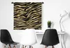 MuchoWow® Wandteppich Wandbehang Muster - Zebra - Gold Produktbild-Vorschau 3