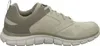 Side view of a single taupe and gray athletic shoe. Voir les images du produit