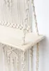 Wandregal Holz Makramee Regal Boho Deko Hängeregal Wanddeko Produktbild-Vorschau 4