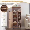 COSTWAY Sideboard, Küchenschrank mit 2 Rattantüren & 5 Produktbild-Vorschau 5