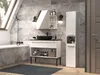 Top E Shop Bathroom cabinet NEL III 31x30x174 cm matt white Produktbild-Vorschau 3