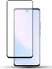 A screen protector is shown placed over a smartphone. Produktbild-Vorschau