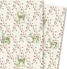 Elegantes Hirsch Geschenkpapier Beerenwild, hell - G4239, Produktbild-Vorschau 1