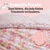 Kinder Bettwäsche Set 135x200 80x80 cm süße Häschen Hase Produktbild-Vorschau 6