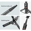 Collage of close-up shots highlighting features of a selfie stick/tripod. Náhľad obrázku produktu