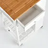 Zeller Küchenrollwagen, Bambus/MDF, weiß, 50 x 37 x 86,5 cm Produktbild-Vorschau 5