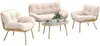 Gartenmöbel Set 4-teilig Polyrattan Lounge-Set mit Produktbild-Vorschau 1