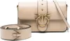 A beige handbag and its strap are displayed against a white background. Podgląd zdjęcia produktu