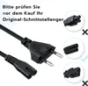 1m Stromkabel C7 Eurostecker Achterstecker 2-poliges Produktbild-Vorschau 4
