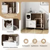 GOPLUS Katzenschrank Holz, Katzentoilette mit Produktbild-Vorschau 2