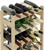 A wooden wine rack filled with wine bottles. Náhled obrázku produktu