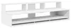 vidaXL Studiotisch Weiß 130 x 42,5 x 36 cm Holzwerkstoff Produktbild-Vorschau 1