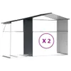 vidaXL Gerätehaus Anthrazit 277x279x179 cm Verzinkter Stahl Produktbild-Vorschau 9