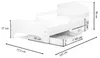 Bayagu Kinderbett 140x70cm Weiß Matratze Schublade Produktbild-Vorschau 2