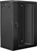 Lanberg WF01-6418-10B Armadio rack 18U a parete Nero Anteprima dell’immagine prodotto 2