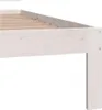 vidaXL Massivholzbett Weiß Kiefer 90x200 cm Produktbild-Vorschau 6