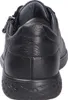 The back view of a black leather shoe. Produktbild-Vorschau