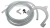 A collection of plumbing accessories, including clear tubing, connectors, and a curved outlet piece, laid out on a white background. Náhľad obrázku produktu