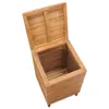 vidaXL Wäschekorb 40×40×70 cm Teak Massivholz Produktbild-Vorschau 4