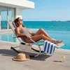 tectake® Gartenliege Taya, ergonomisch, Schwingfunktion Produktbild-Vorschau 8