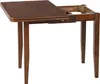 BELIANI Esstisch Dunkelbraun Gummibaumholz 90/120 x 60 cm Produktbild-Vorschau 4