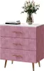 Komoda Vicco Velia Różowy 70 x 78.5 cm z 3 szufladami, Podgląd zdjęcia produktu 7