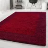 Carpetsale24 Hochflor Teppich Bordüre Design Modern Shaggy Produktbild-Vorschau 1