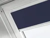 VELUX Verdunkelungsrollo uni dunkelblau manuell Rahmen weiß Produktbild-Vorschau 6