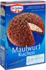 A box of Dr. Oetker Maulwurf Kuchen baking mix, featuring an image of the finished cake. Produktbild-Vorschau