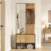 STILVORA Komoda s botníkem, 60x38x145 cm, se zrcadlem a Náhled obrázku produktu 2