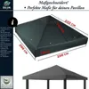 freigarten.de Ersatzdach für Pavillon 3x3 Meter Wasserdicht Produktbild-Vorschau 2