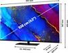 A television with dimensions and screen size indicated by overlaid text and lines. Produktbild-Vorschau