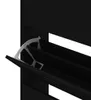 vidaXL Skriňa na topánky čierna 63x24x147 cm Materiál drevo Náhľad obrázku produktu 7