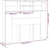 Testata del letto con ripiani bianco 120x19x103,5 cm Anteprima dell’immagine prodotto 7