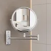 A wall-mounted makeup mirror in a bathroom. Podgląd zdjęcia produktu