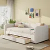 Letto imbottito Flieks 90x200 cm con letto estraibile, Anteprima dell’immagine prodotto 2