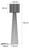 Japandi Stehleuchte Natur mit Schirm Dart Produktbild-Vorschau 2