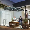 Outsunny Alu Ampelschirm LED Solar Ø300 cm höhenverstellbar Produktbild-Vorschau 2