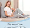 ELONEO Rückenkissen 70 cm breit, Keilkissen für Bett und Produktbild-Vorschau 5
