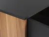 BELIANI Komoda czarna z ciemnym drewnem drewniana szafka 3 Podgląd zdjęcia produktu 7