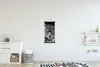 MuchoWow® Textilposter Leopard - Tiere - Schwarz - Weiß - Produktbild-Vorschau 2