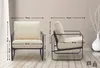 CLP Lounger Manea mit Metallgestell creme Kunstleder Produktbild-Vorschau 2