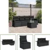 The Living Store 5-tlg. Garten-Sofagarnitur mit Kissen Produktbild-Vorschau 1